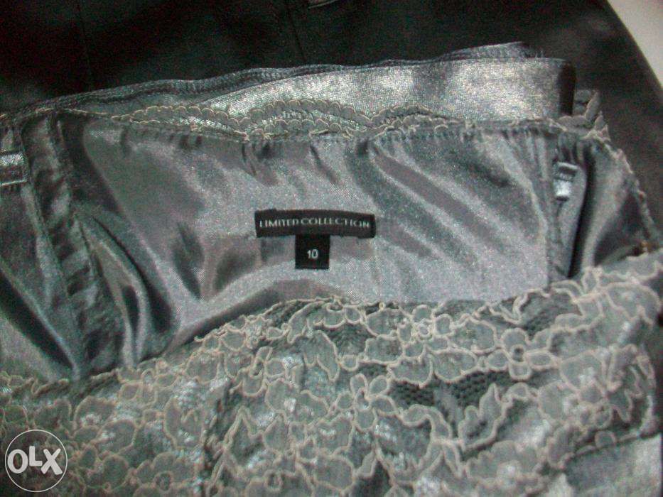 Gorset spódnica satyna roz.S 36