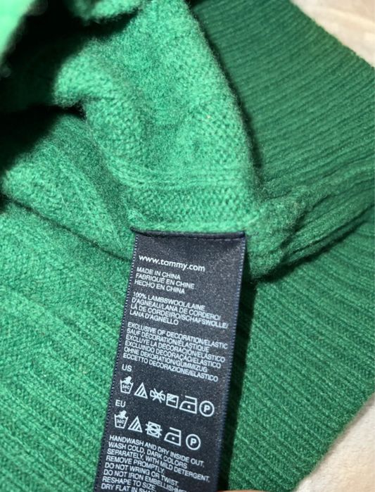 Zielony sweterek Tommy Hilfiger M