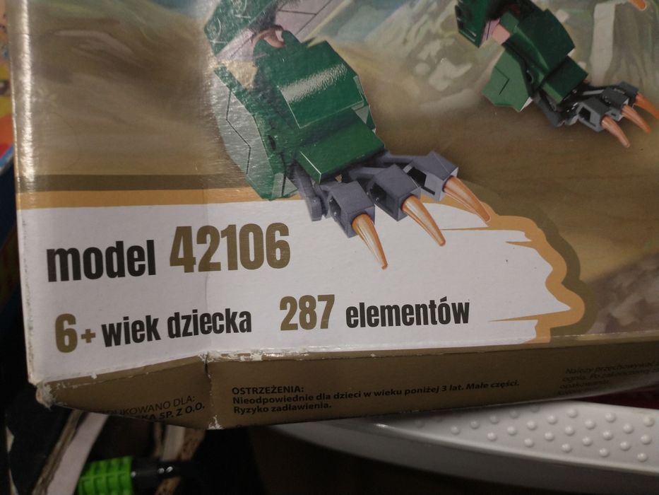 Nowe klocki dinozaury