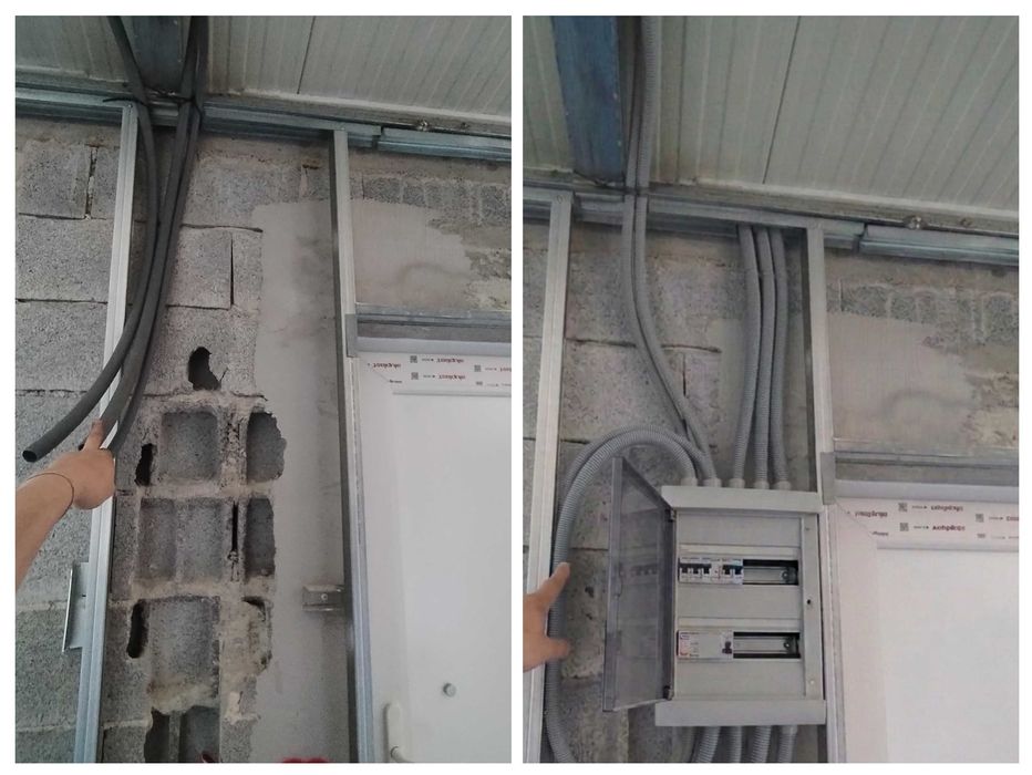 Instalação e reparações elétricas, eu empreiteiro.