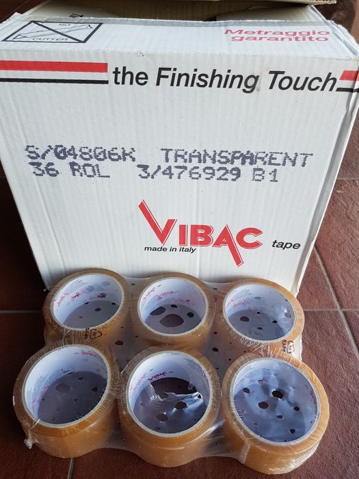 Taśma pakowa klejąca transparent 48x60 Vibac