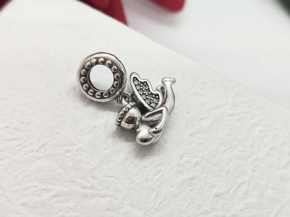 Charm's zawieszka srebrna aniołek srebro S925