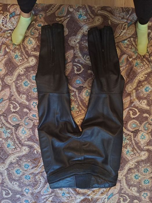 Мото штаны  кожаные