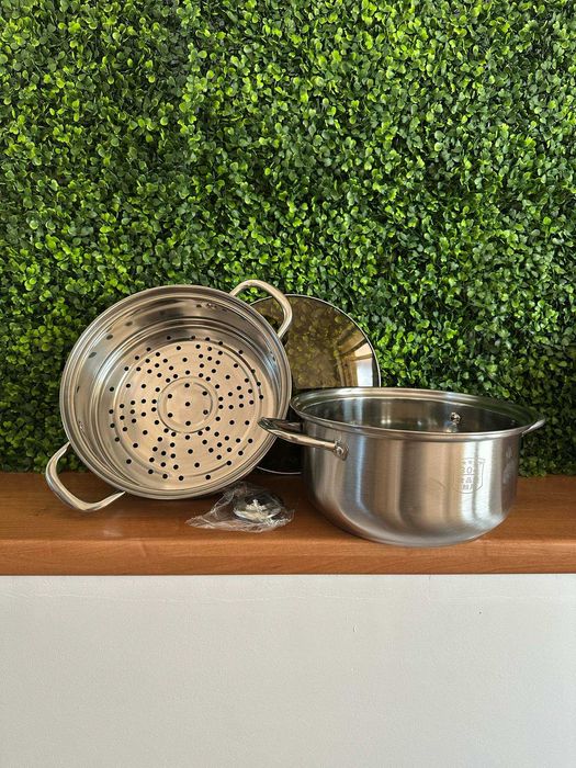 Parownik ze stali nierdzewnej do gotowania na parze 26,5cm