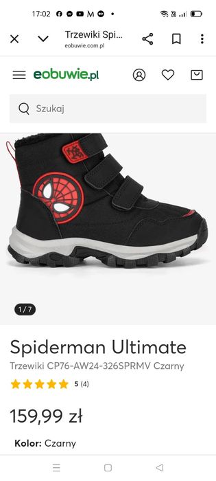 Buty zimowe śniegowce kozaki  Spiderman Ultimate 27