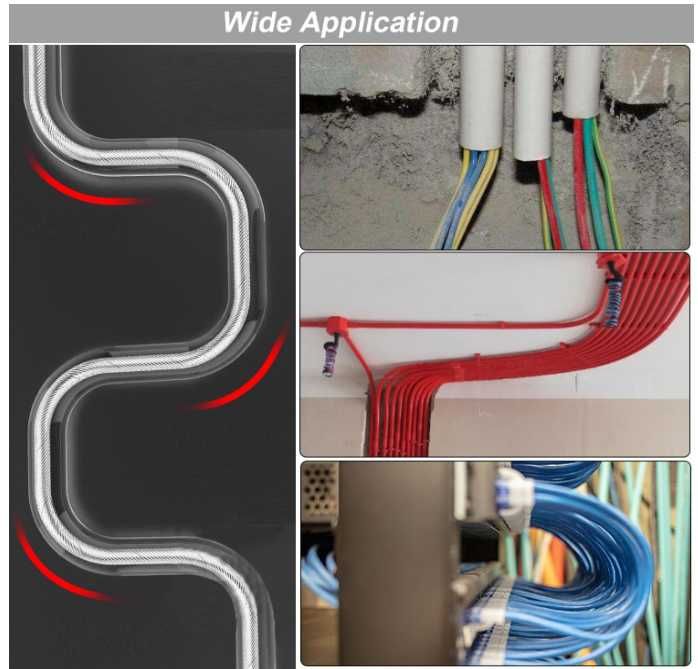 Włókno szklane/stalka/pilot do przeciągania kabli 30m x 4mm na bębnie