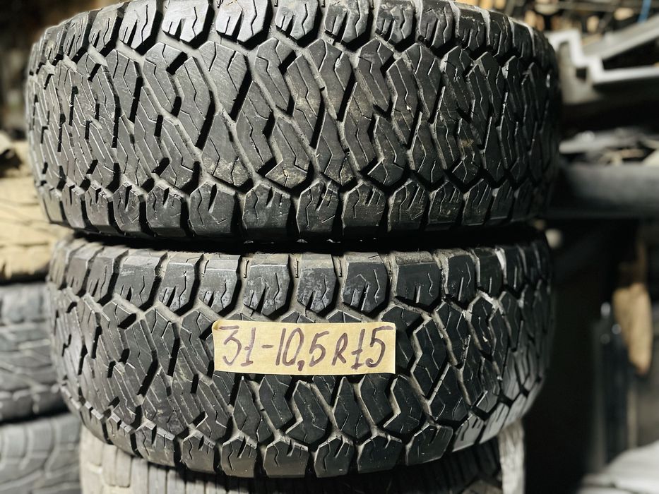 Шини 31-10,5 Р15,265/70,  пари,комплекти,Болото,  всесізон А/Т,