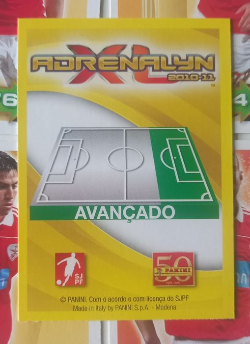 9 cartas Adrenalyn 2010-11 Benfica