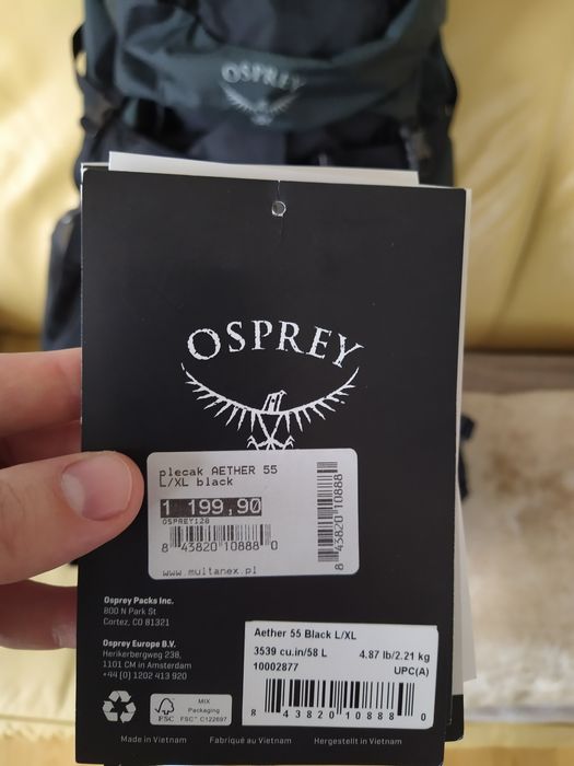 Plecak Osprey Aether 55 L/XL