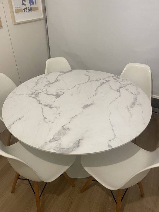 Tampo de mesa efeito mármore 1,2