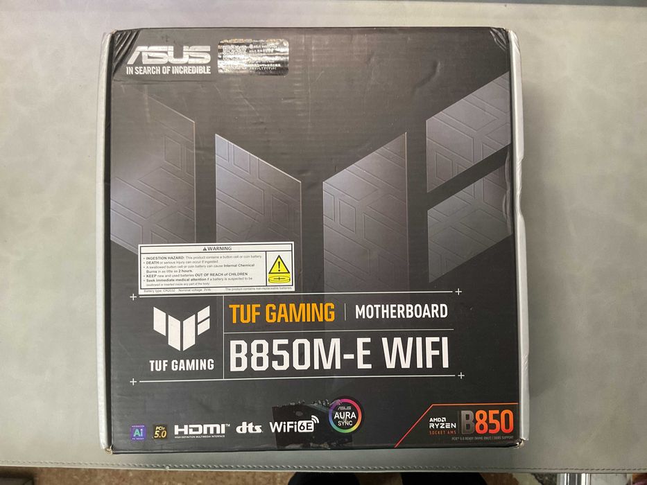 Материнська плата Asus TUF GAMING B850-E WIFI AMD AM5 DDR5, нова!