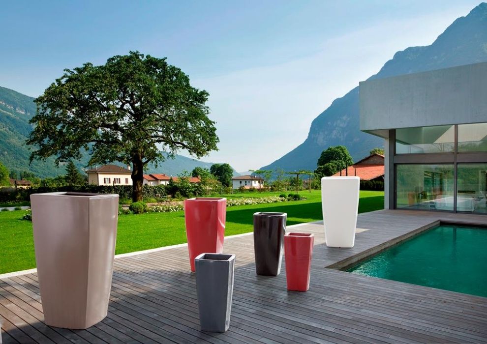 Vasos led cores fibra plastico