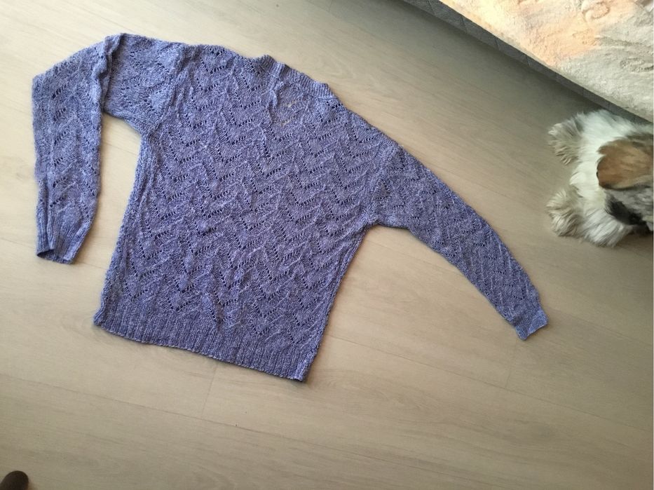 Trzy sweterki robione na drutach (3), rozm. L-XL