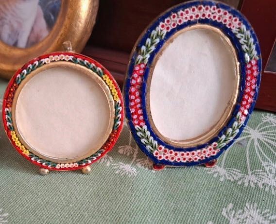 Molduras, Caixas, Alfinete ou broche milefiori micromosaico italiano