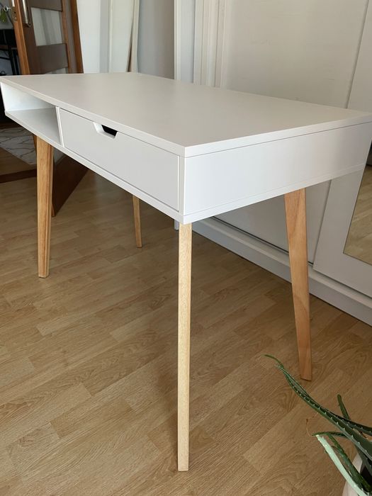Biurko TAMHOLT 50x100 biały/naturalny