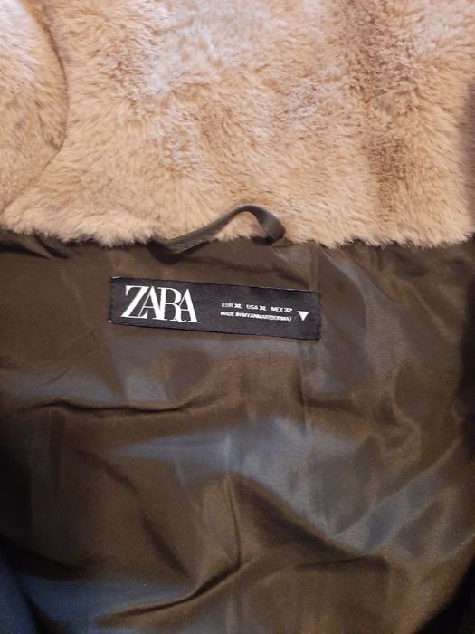 Vendo kispo/Casaco da ZARA, verde caqui, XL, COMO NOVO