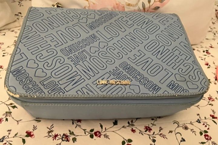 Mala carteira azul - Moschino