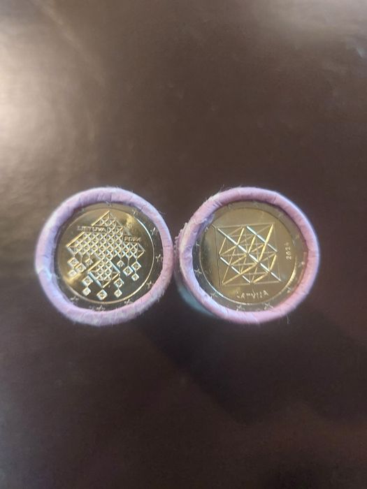 Rolos de 25 Moedas 2€ Comemorativas UNC