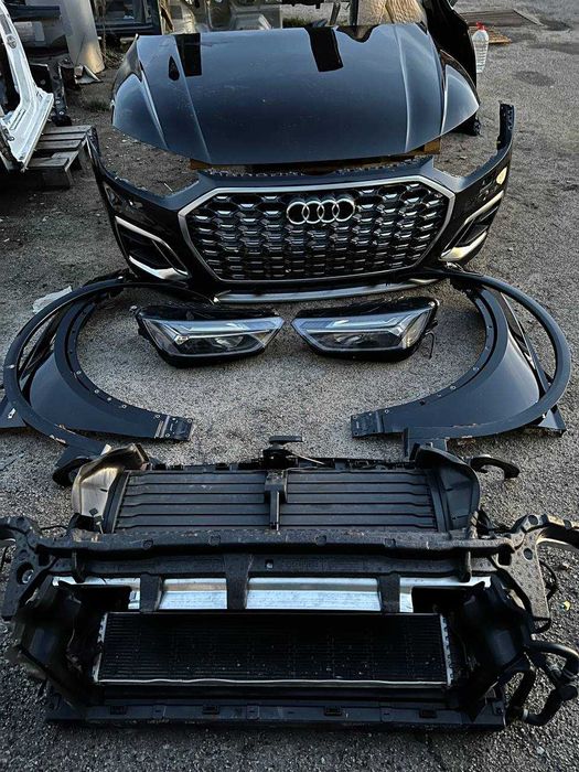 Капот Бампер Audi Q5 Фара Ку5 Решётка Ауді Ку 5 Фари Радиаторы Панель