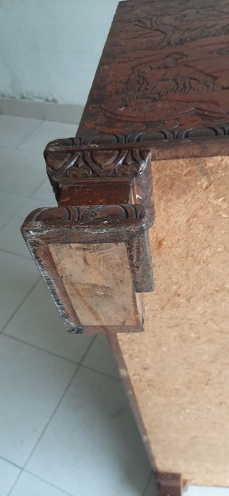 Arca baú de madeira grande antigo/ vintage