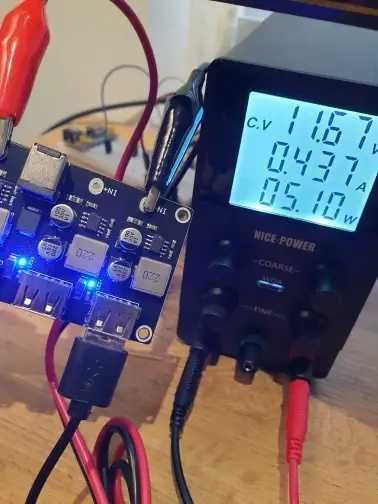 Понижающий модуль зарядого устр. DC-DC 6-32V на 4 USB QC 2.0, 3.0