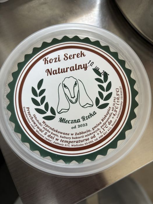 Kozie mleko, serek naturalny