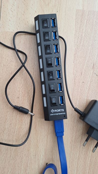 Hub USB 3.0 6 Portas com Interruptor