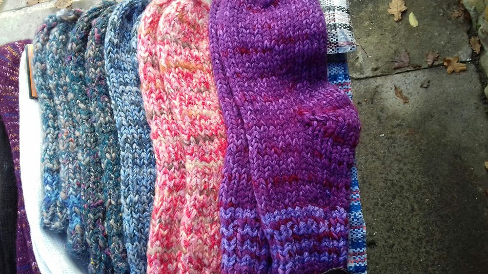 Шкарпетки в'язані (ручна робота)