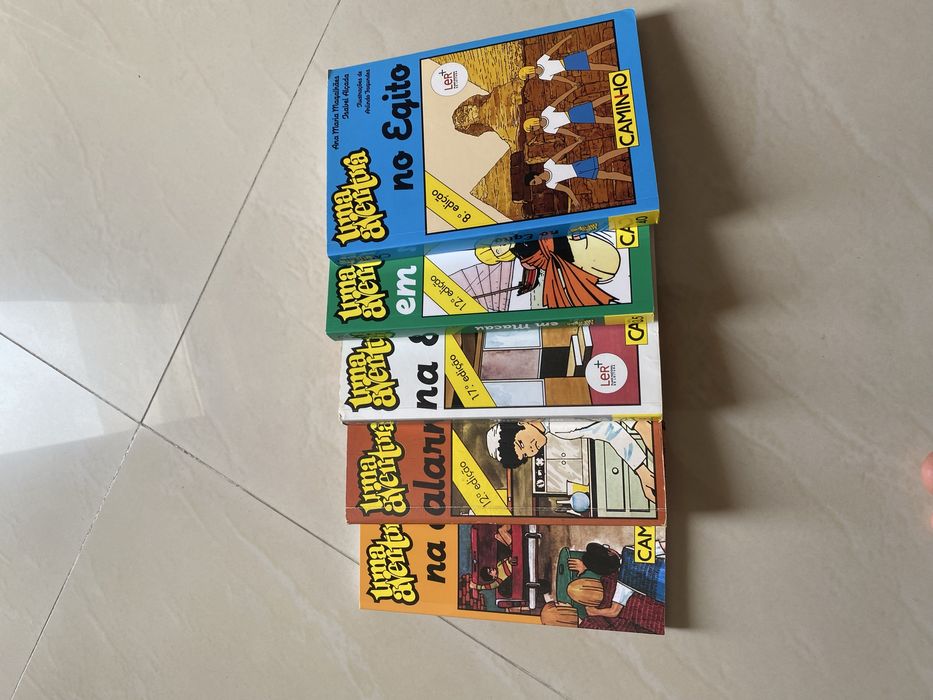 coleção de livros "Uma aventura"