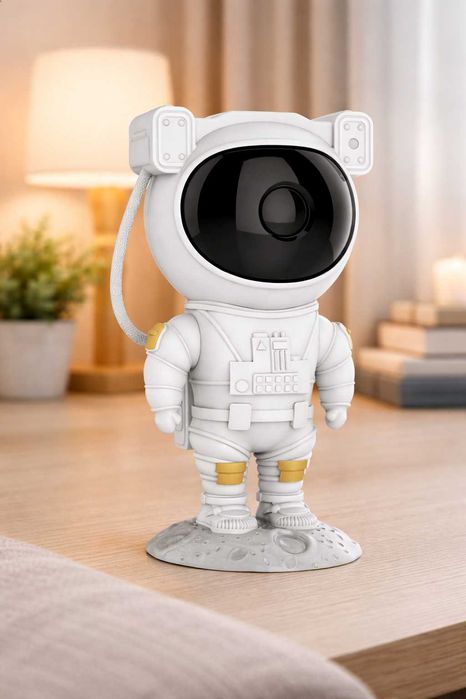 Ночник проектор звездного неба Космонавт большой с пультом и таймером