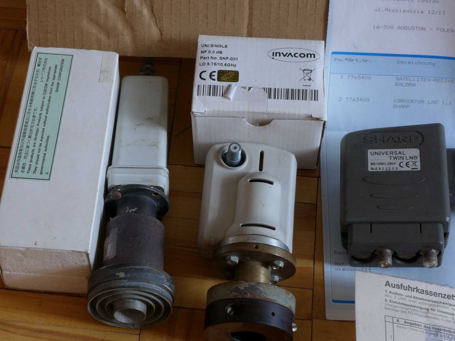 Tuner Satelitarny Nokia Sat 1100 papiery, pudełko, konwerter analogowy
