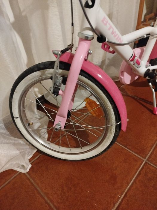 Bicicleta menina Btwin roda 16 5-8 anos