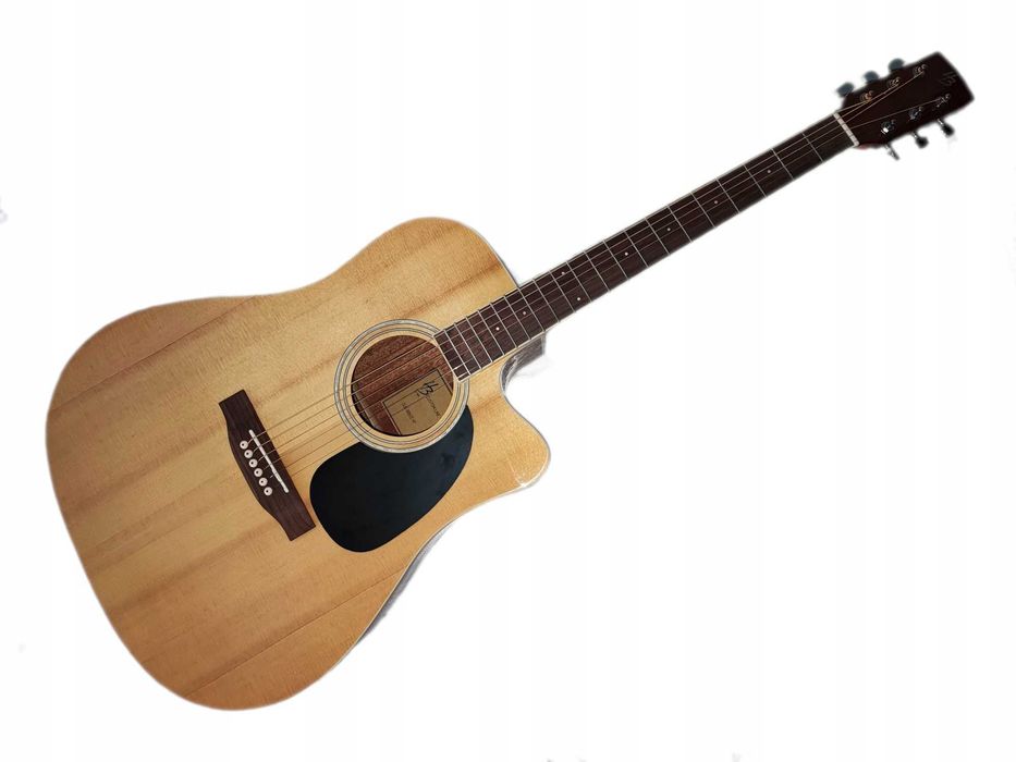 Harley Benton CLD-60SCE NT LITY TOP nowa gitara - ustawiona!