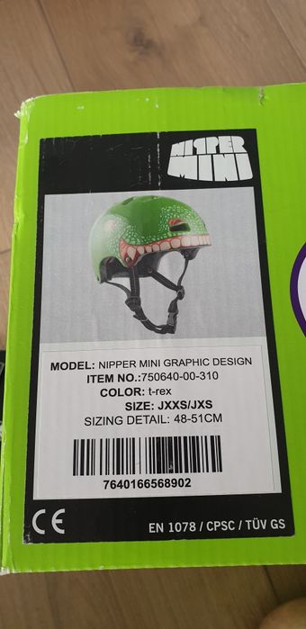 Kask TSG Nipper mini 48-51cm dinozaur jak nowy