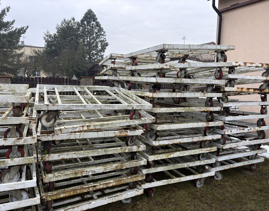 Wózek transportowy magazynowy 120 x 130 platforma pod mauzer