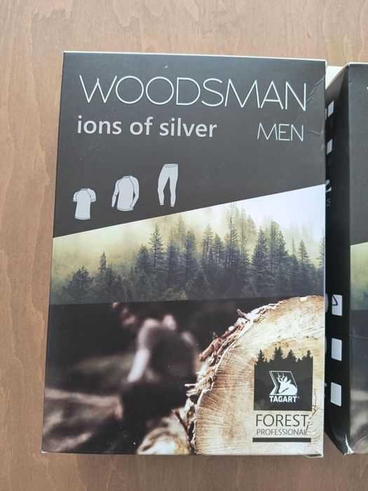 Komplet bielizny termoaktywnej z jonami srebra antybakteryjna woodsman