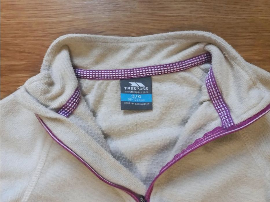 Флисовая кофта trespass 3 - 4 года 98 - 104 см