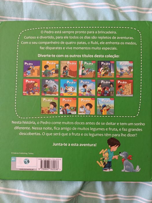 Livro Infantil Pedro aprende a gostar de legumes