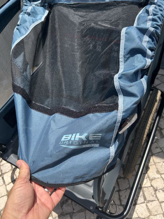 Bicicleta + atrelado para crianças