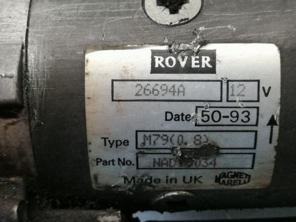 Motor de arranque ROVER 400 Hatch (RT)