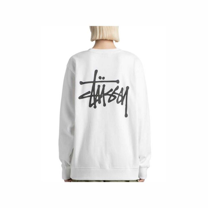 Світшот STUSSY Basic Crew Sweat White
