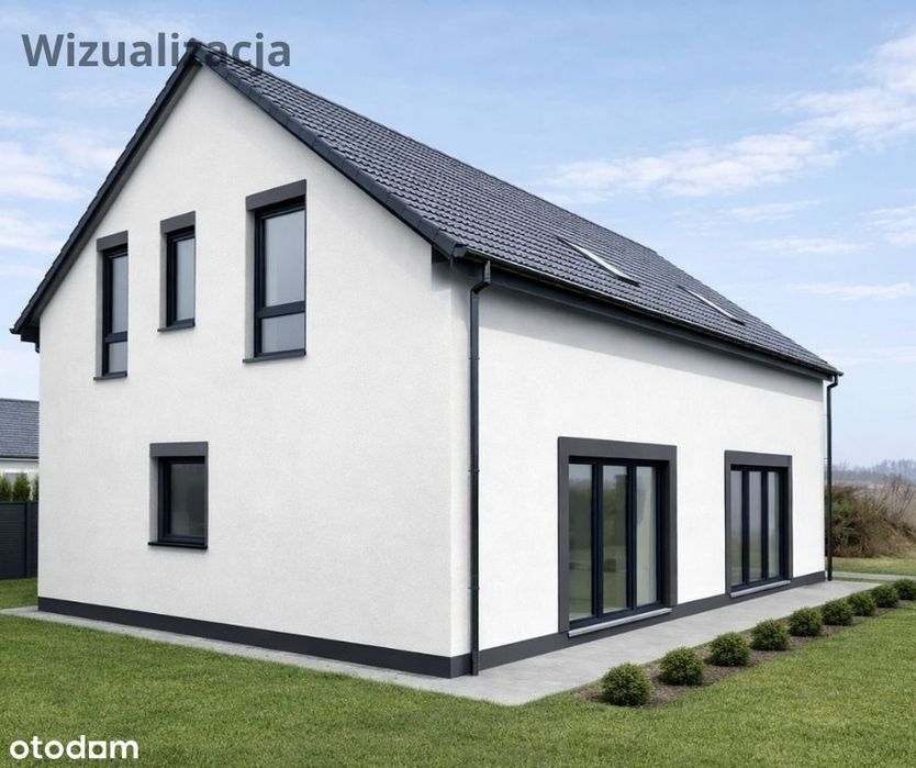 Nowoczesny bliźniak 114 m² | 500 m² | Nieciszów