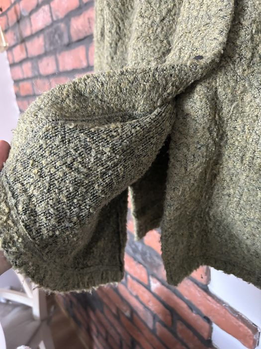 Damska luźna kurtka baranek na guziki