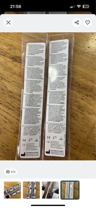 Liquidsteel Obturação dentes Carl Martin LS1054/122 - Novo