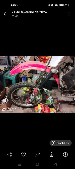 Honda cr 250 sem motor