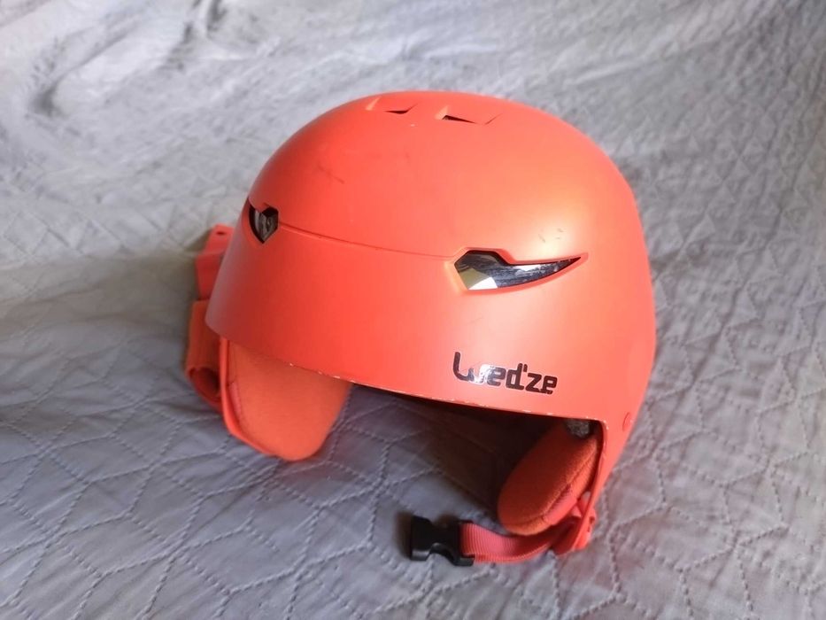 Kask narciarski dla dzieci wedze pomarańczowy