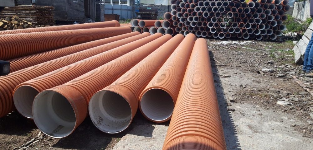 Трубы канализационные пластиковые 110-1200 мм. ПВХ, гофра. Колодцы.