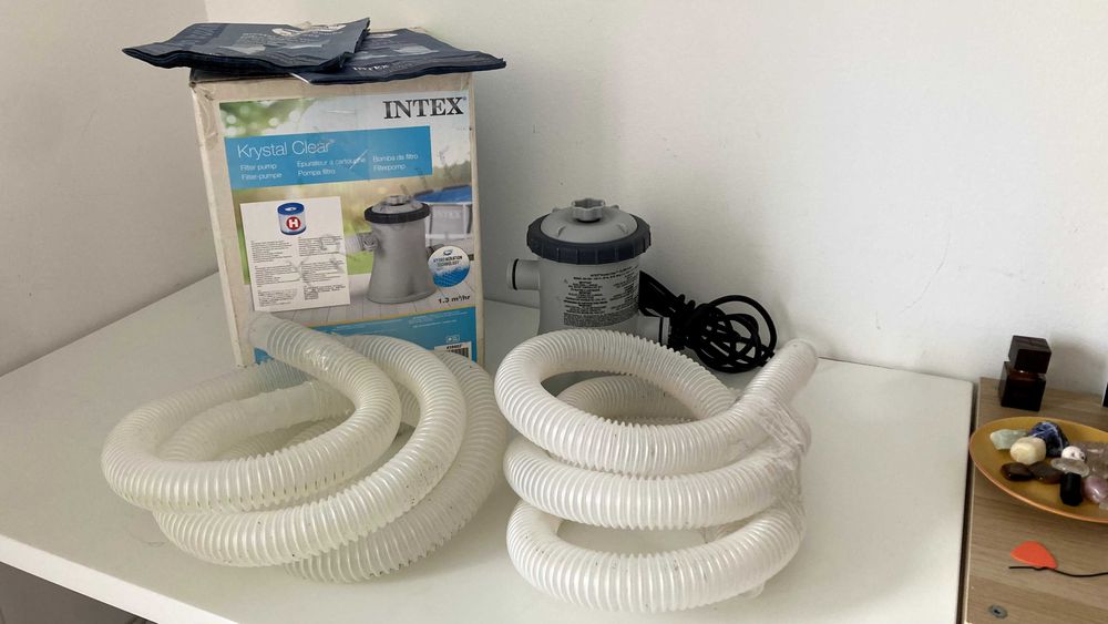 PISCINA PACK [Piscina + Bomba + Cobertura + Kit cloro/antialgas] INTEX POOL