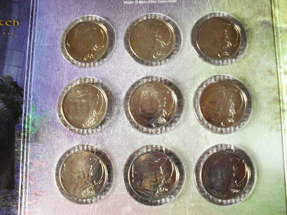 Senhor dos Anéis. Official New Zealand Coins.