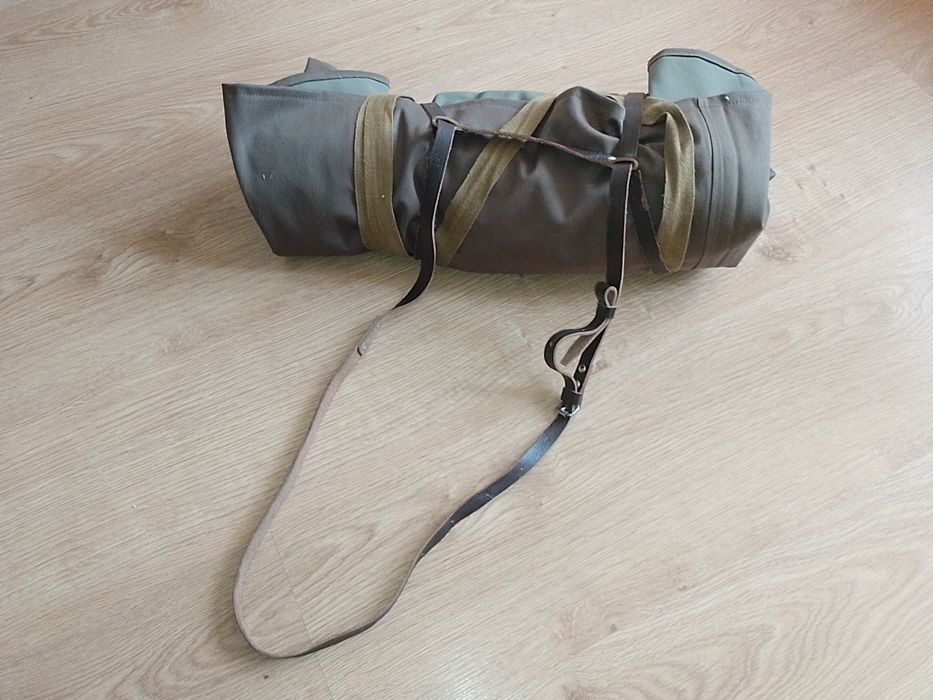 Кожаная портупея (ремень) для хранения и переноски плащ палатки новое